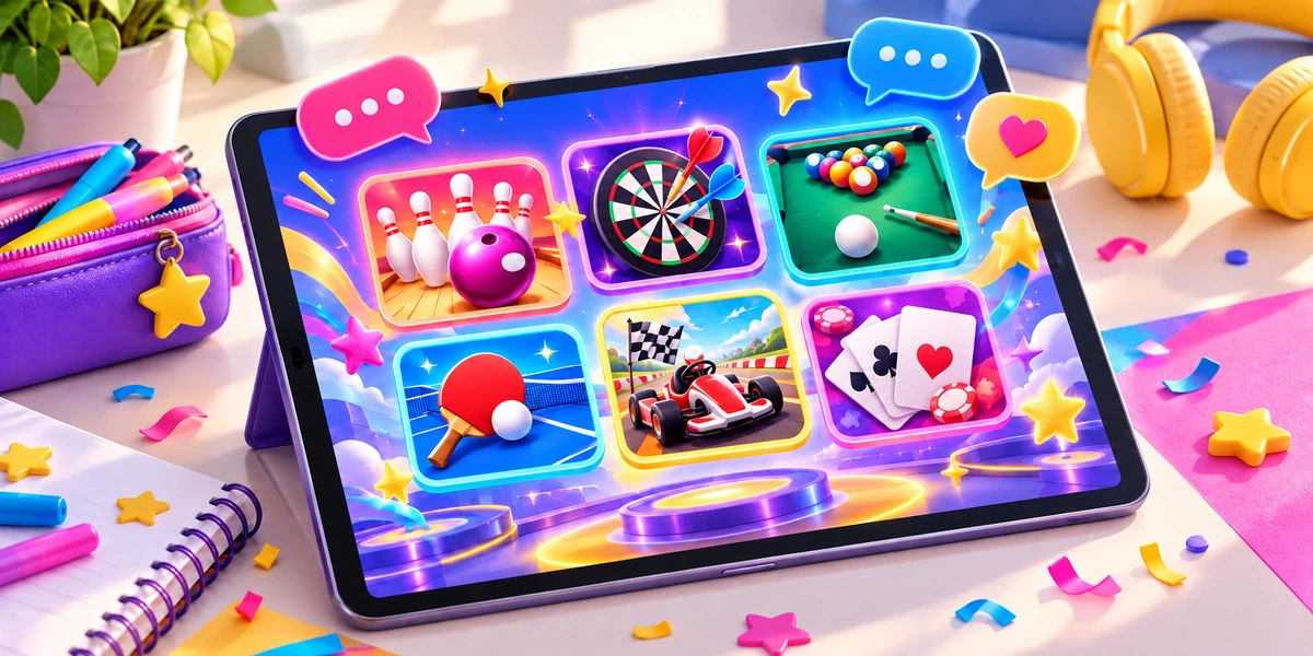 タブレットで友達と遊べるゲームの広場